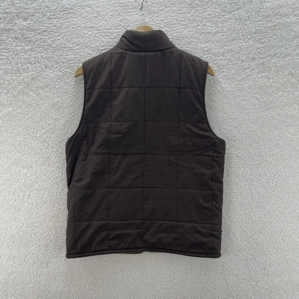 Ariat Vest Mens S Brown Fleece Lined Quilted Full Zip Cowboy Workwear Outdoor